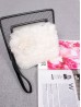 Rectangular Plush Purse W/ Strap